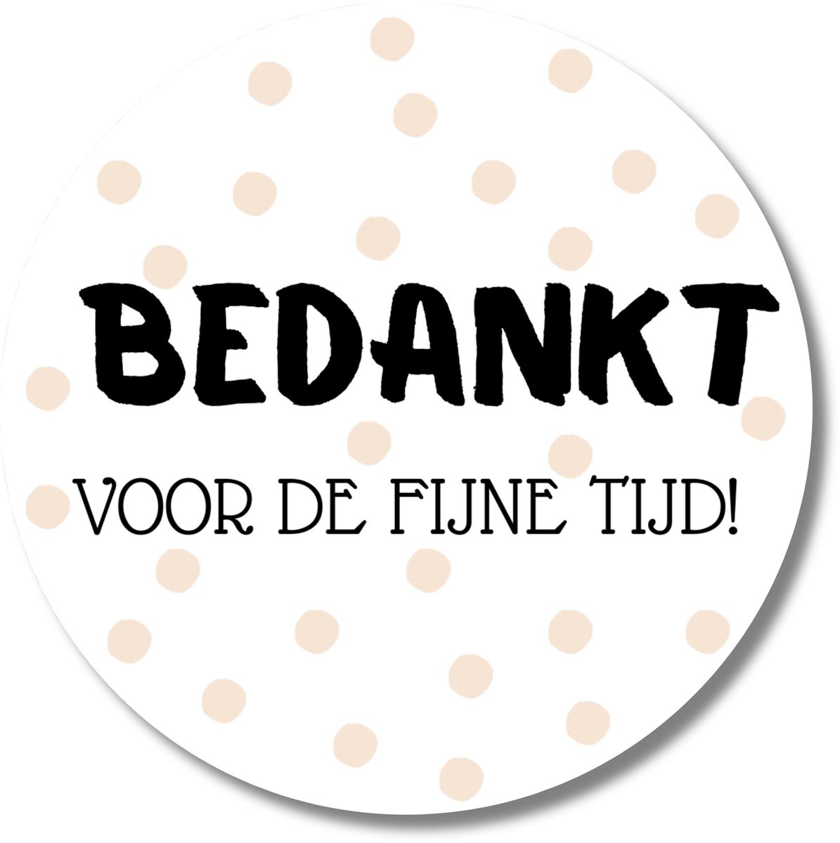Stickers Bedankt voor de fijne tijd | 20 stuks | roze | stickervel afscheid